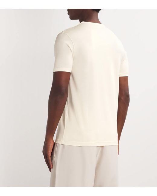 Sunspel White Supima Cotton T-Shirt for men