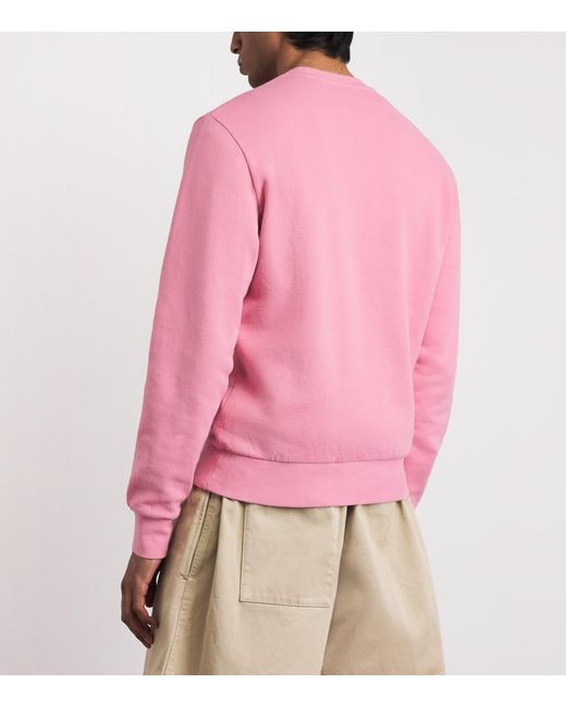 Vilebrequin Pink Embroidered Jorasses Sweatshirt for men