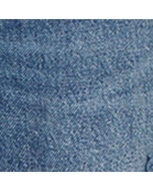Valentino Garavani Blue Hibiscus-detail Jeans