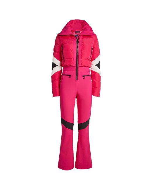 Fusalp Red Quilted Clarisse Ski Suit