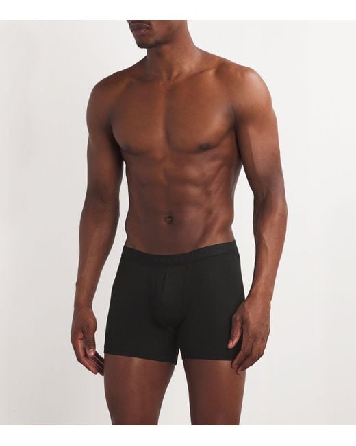Falke Black Daily Climawool Boxer Briefs (pack Of 2) for men