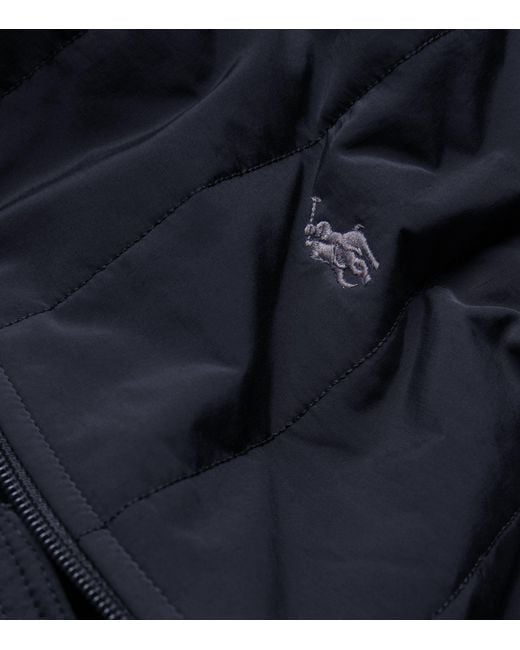 Polo Ralph Lauren Blue Knit-sleeve Bomber Jacket for men