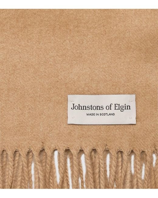 Johnstons Natural Cashmere Wide Scarf