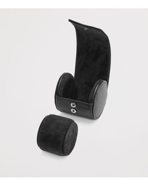 Wolf Black British Racing Single Watch Roll
