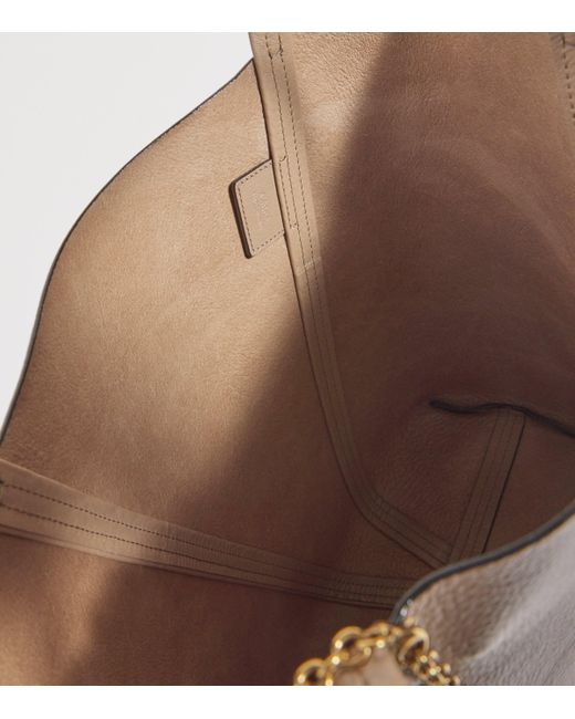 Chloé Brown Medium Leather Spin Tote Bag