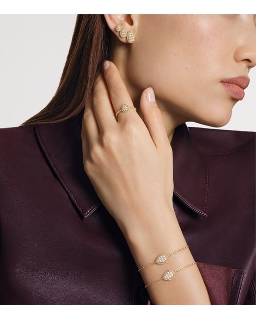 Boucheron Metallic Small And Diamond Serpent Bohème Motif Bracelet