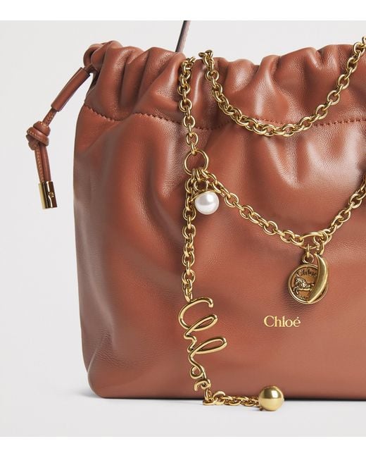 Chloé Brown Small Icons Shoulder Bag
