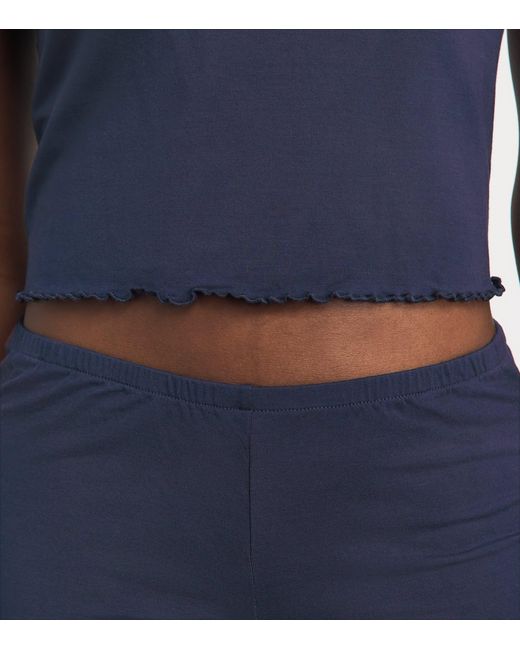Skims Blue Sleep Cami Short Pyjama Set