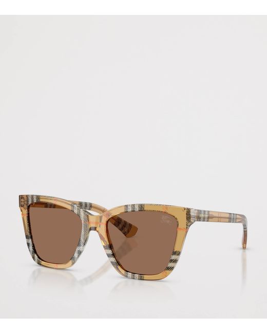 Burberry Brown Acetate Be4470 Square Sunglasses