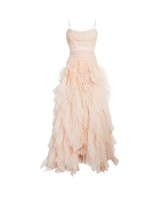 Maria Lucia Hohan Pink Exclusive Strapless Maddie Gown