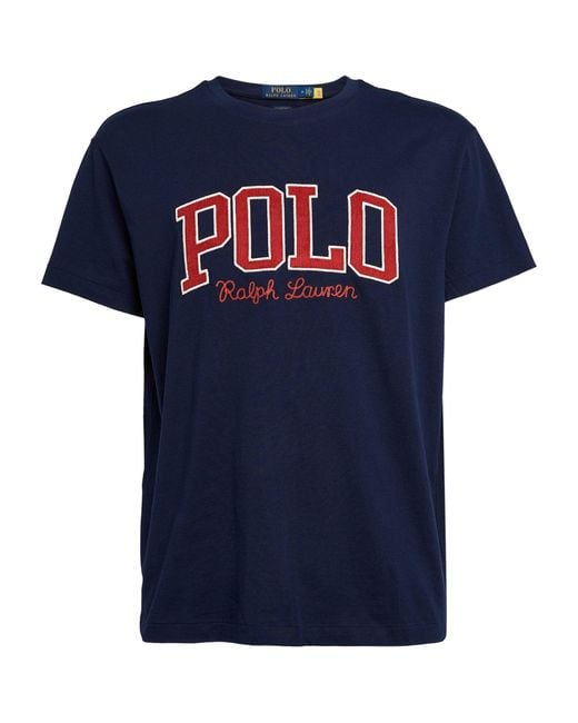 Polo Ralph Lauren Cotton Logo T-shirt in Navy (Blue) for Men | Lyst Canada