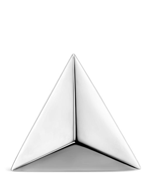 Maria Tash White Faceted Triangle Stud Earring