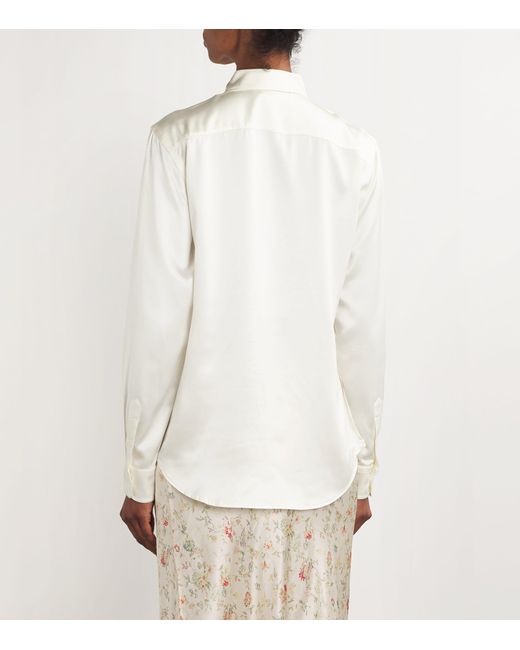 Polo Ralph Lauren White Mulberry Silk Shirt
