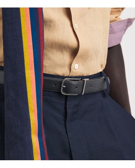 Paul Smith Black Reversible Leather Belt for men