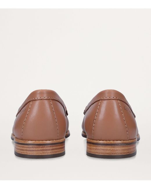 Carvela Kurt Geiger Brown Leather Click 2 Loafers
