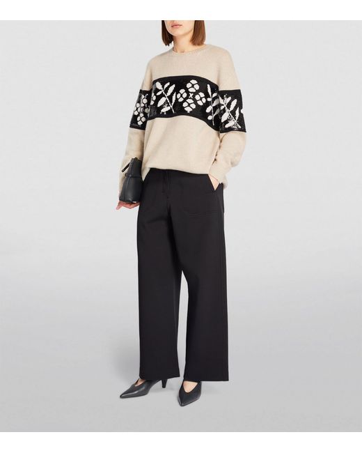 Max Mara Black Wool-cashmere Sweater