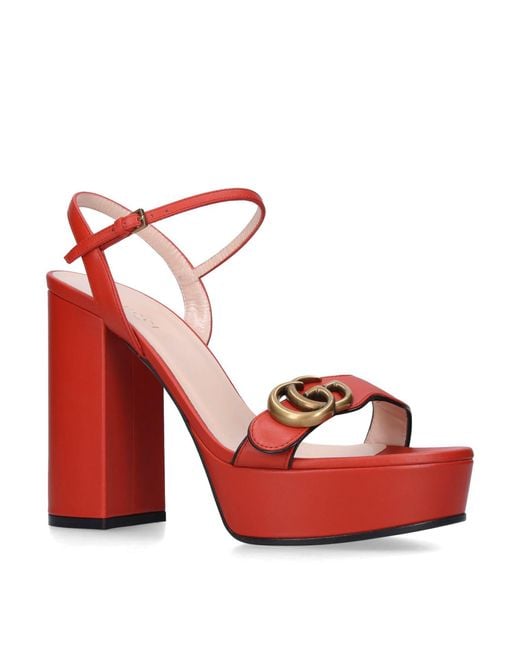 gucci sandals orange
