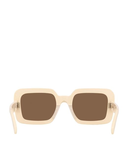 Céline Brown Oversized Square Triomphe Sunglasses