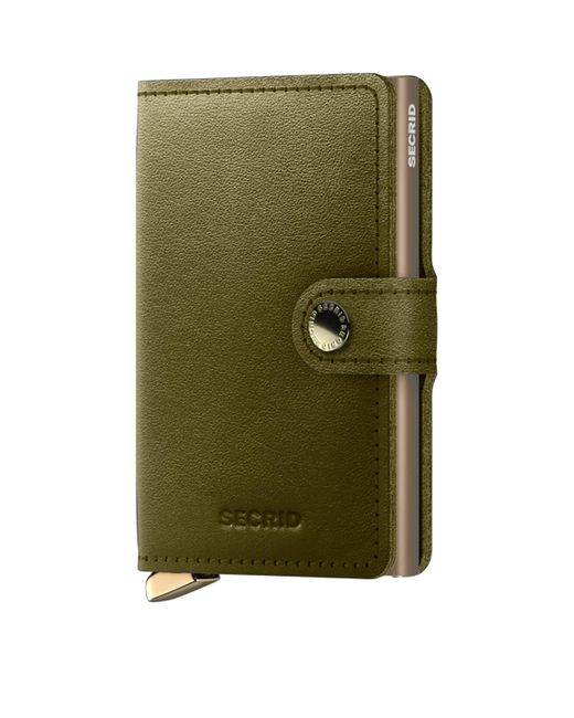 Secrid Green Leather Dusk Miniwallet