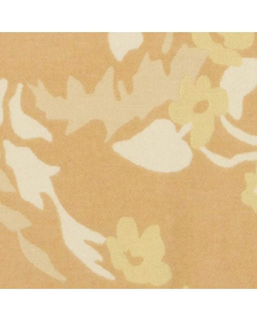 Burberry Natural Wide Floral Ekd Cashmere Scarf