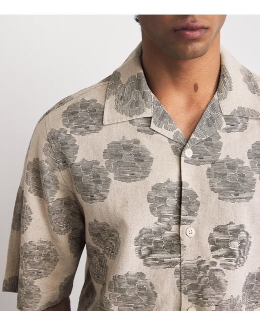 NN07 White Linen-Organic Cotton Ole Shirt for men
