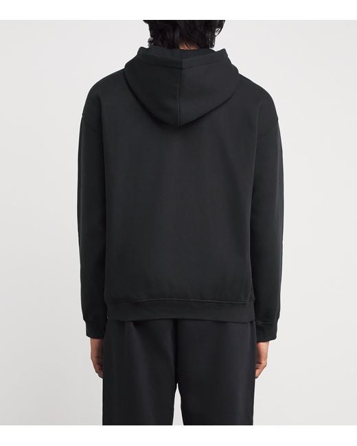 Skims Black Fleece Lounge Relaxed Hoodie for men