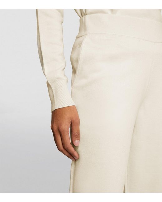 Olivia Von Halle White Silk-Blend Carmel Tracksuit