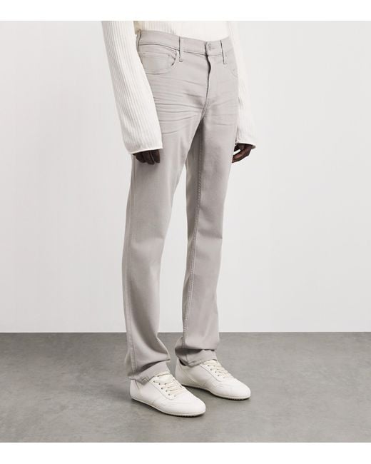 PAIGE Gray Federal Slim-Straight Jeans for men