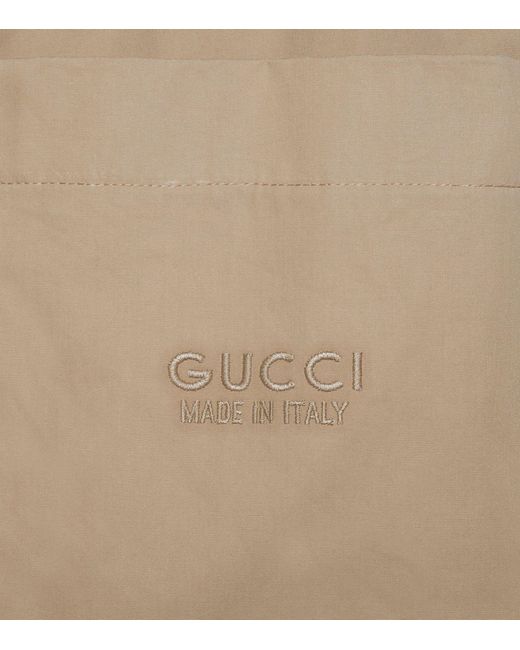 Gucci Natural Cotton Poplin Trousers for men