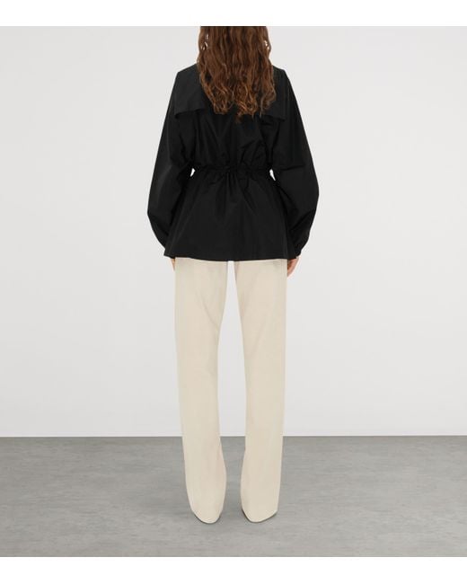 Burberry Black B Shield-Plaque Short Parka