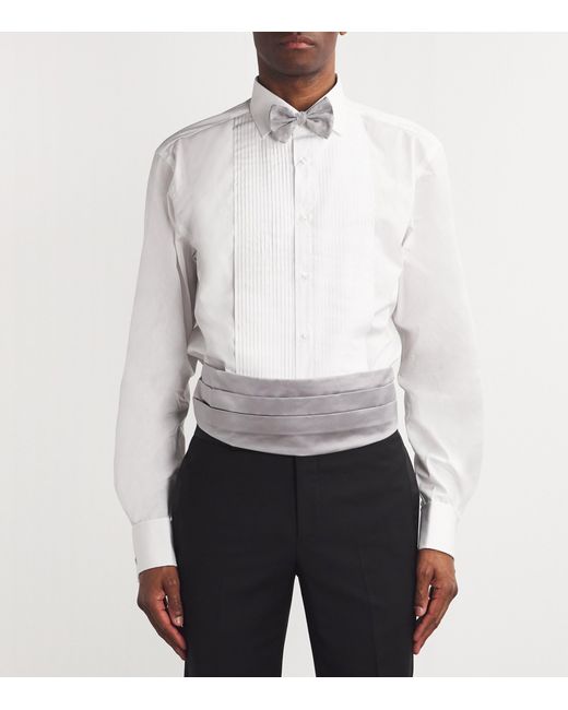 Giorgio Armani Gray Silk Cummerbund for men