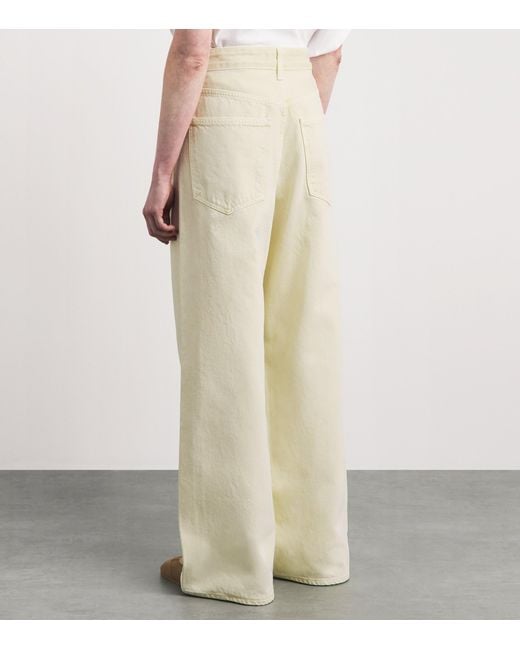 Agolde Natural Vana Fold Wide-Leg Jeans