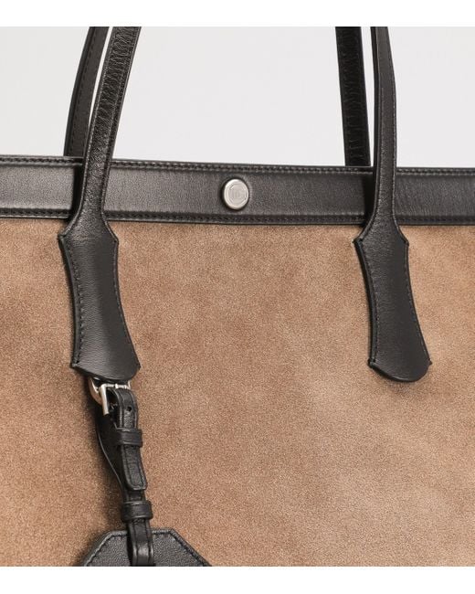 Dolce & Gabbana Brown Suede Atene Tote Bag for men