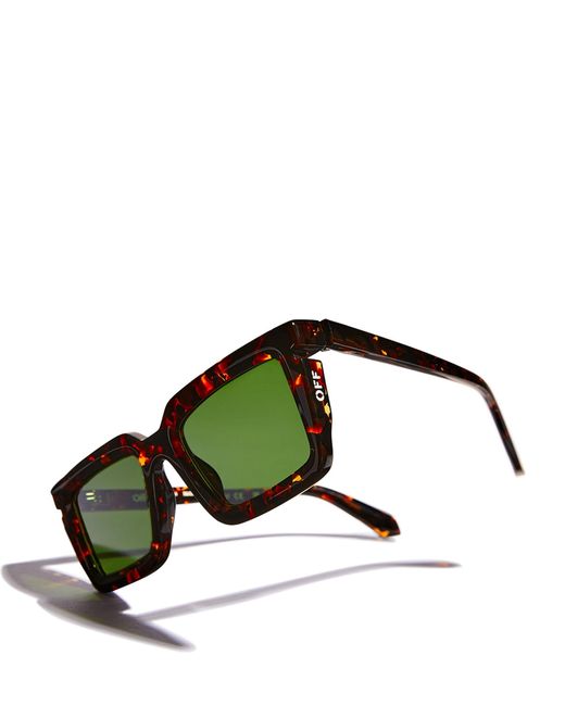 Off-White c/o Virgil Abloh Green Tucson Sunglasses for men