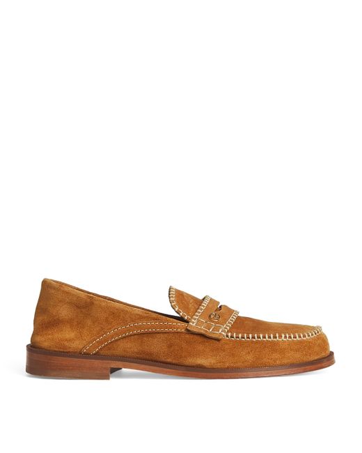 Claudie Pierlot Brown Suede Loafers