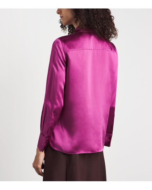 Lafayette 148 New York Pink Silk Shirt