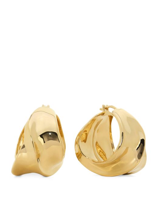 Monica Vinader Metallic Vermeil Nomade Hoop Earrings