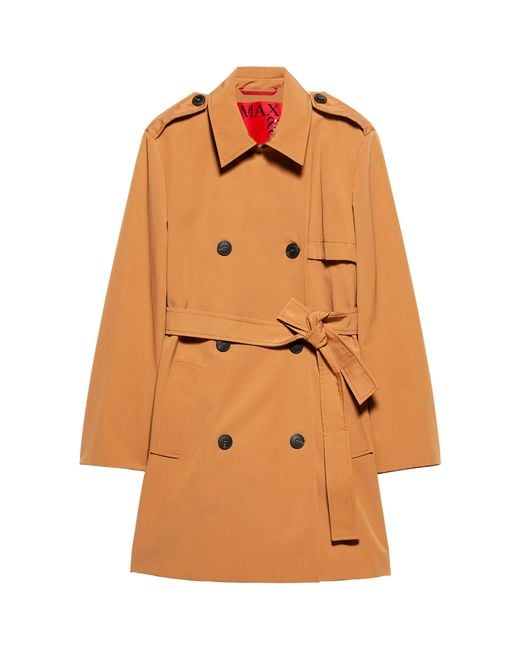MAX&Co. Brown Double-Breasted Trench Coat