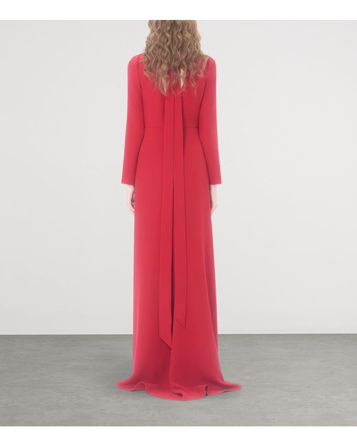 Valentino Red Silk Cady Gown