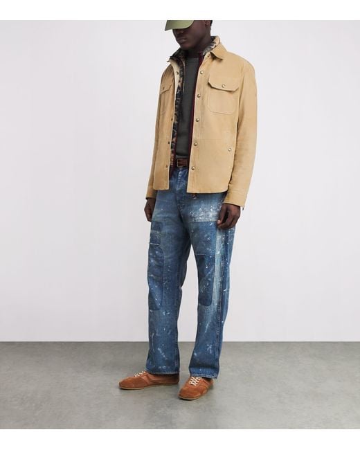 Polo Ralph Lauren Natural Suede Overshirt for men