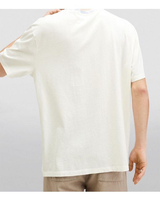 AllSaints White Organic Cotton Indy T-shirt for men