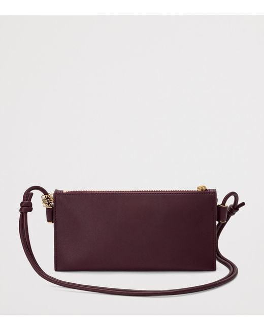 Loewe Purple Leather Joya Pouch