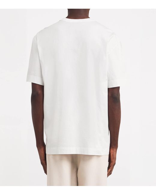 Canada Goose White Cotton Gladstone Disk T-Shirt for men