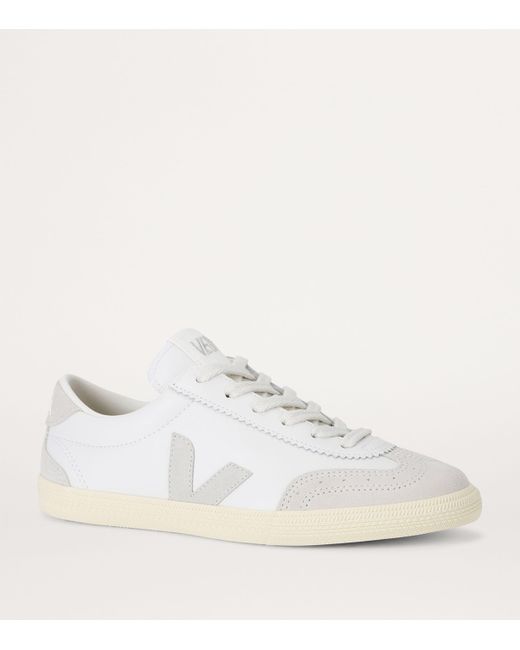 Veja White Leather Volley Sneakers