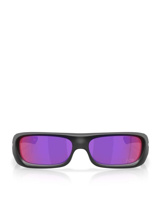Oakley Purple Kylian Mbappé Signature Series Permian Rectangle Sunglasses