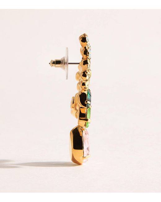 Jennifer Behr Natural Plated Bouquet Drop Earrings