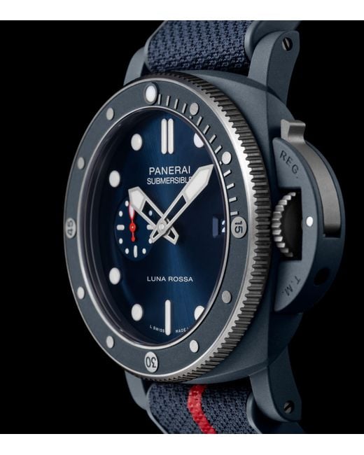 Panerai Blue Ti-Ceramitech Submersible Quarantaquattro Luna Rossa Watch for men