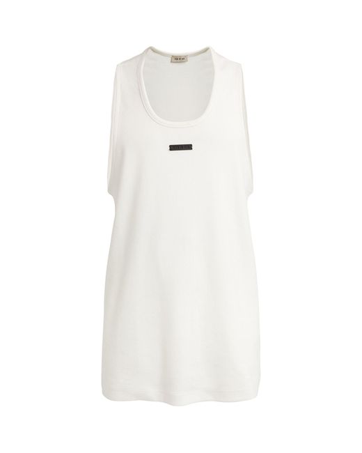 Fear Of God White Stretch-cotton Ribbed Tank Top for men