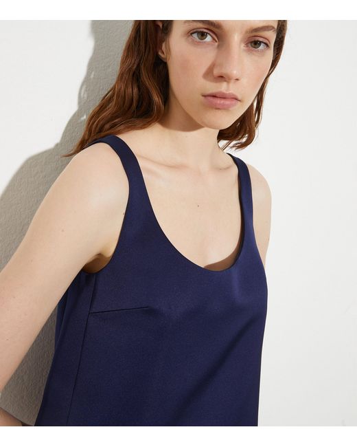 MAX&Co. Blue Scoop-Neck Mini Dress