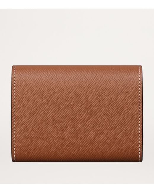 Cartier Brown Mini Leather C De Wallet